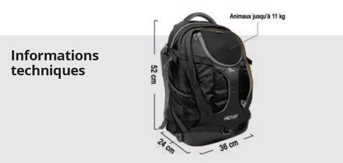 Kurgo - Sac A Dos Gtrain K9 pour Chiens - Noir Image num&eacute;ro 4