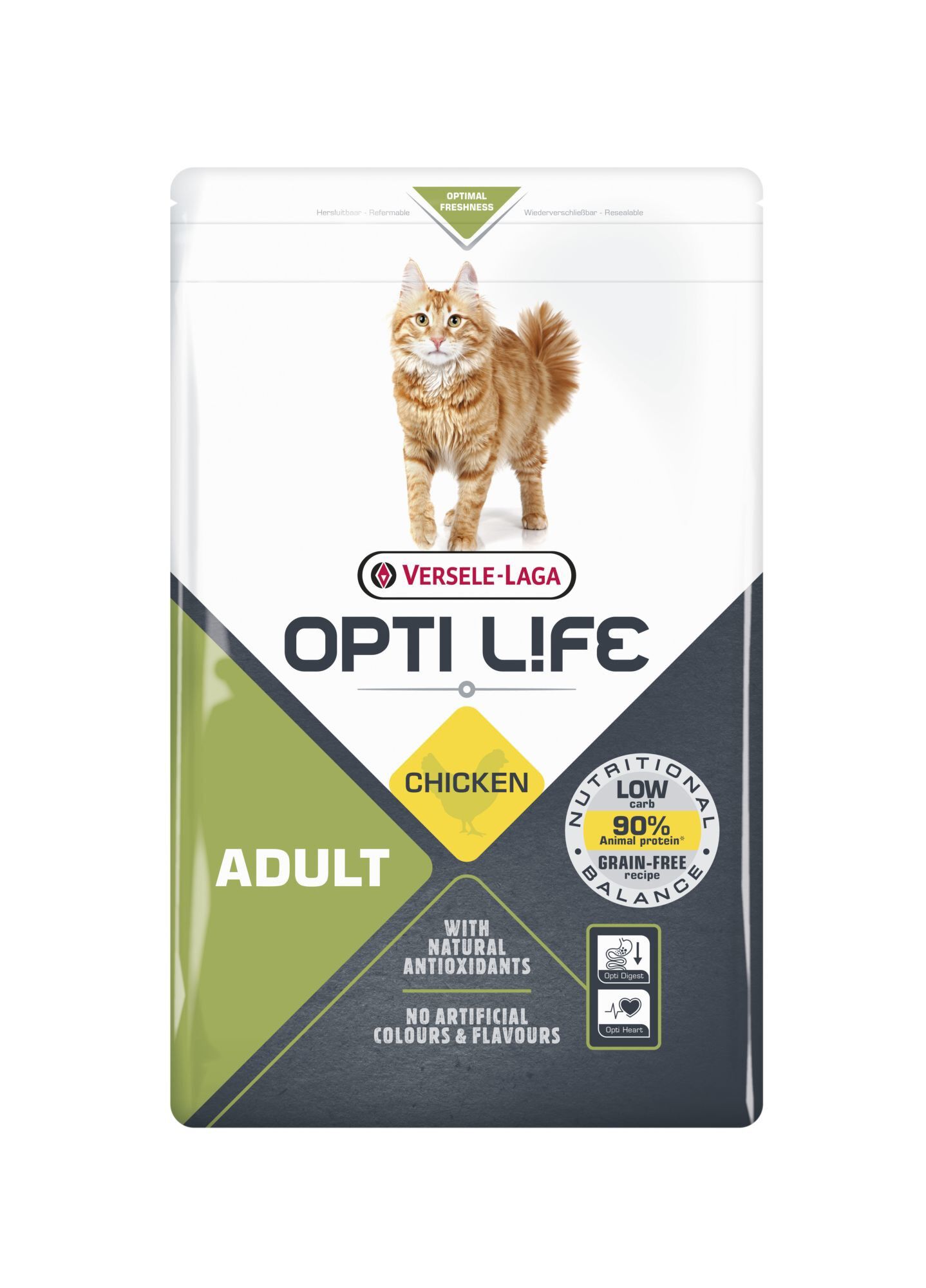 Opti Life - Croquettes Adult au Poulet pour Chat - 2,5Kg Image num&eacute;ro 1