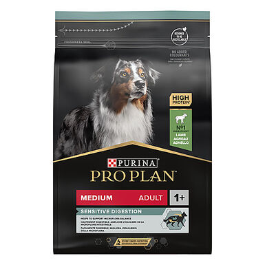 Pro Plan - Croquettes Medium Adult Sensitive Digestion à l'Agneau pour Chien