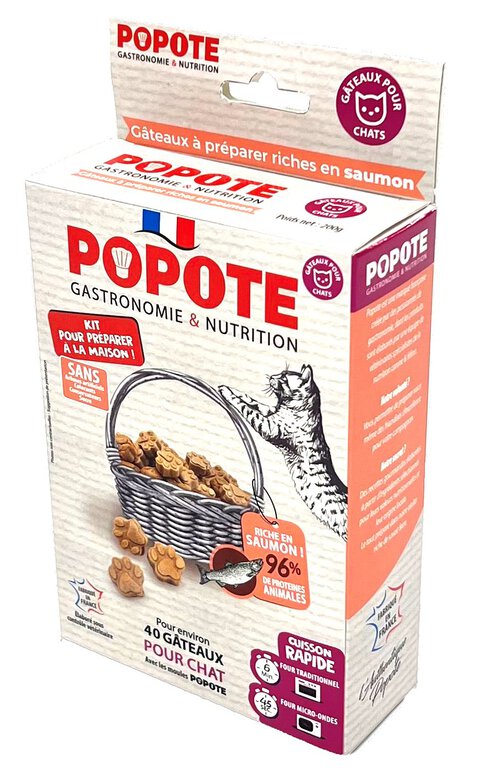 Popote - Kit friandises au Saumon pour Chats - 200g image number null
