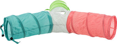 Trixie - Tunnel de jeu 4 sorties extensible lapins nains - 3x 18x47 cm