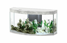 Aquatlantis - Aquarium SUBLIME HORIZON 120 Led Gris Béton - 249L