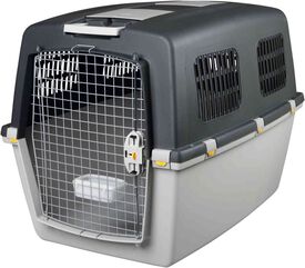 Trixie - Box de Transport Gulliver Gris Clair/Gris Foncé - L : 73 x 75 x 104 cm