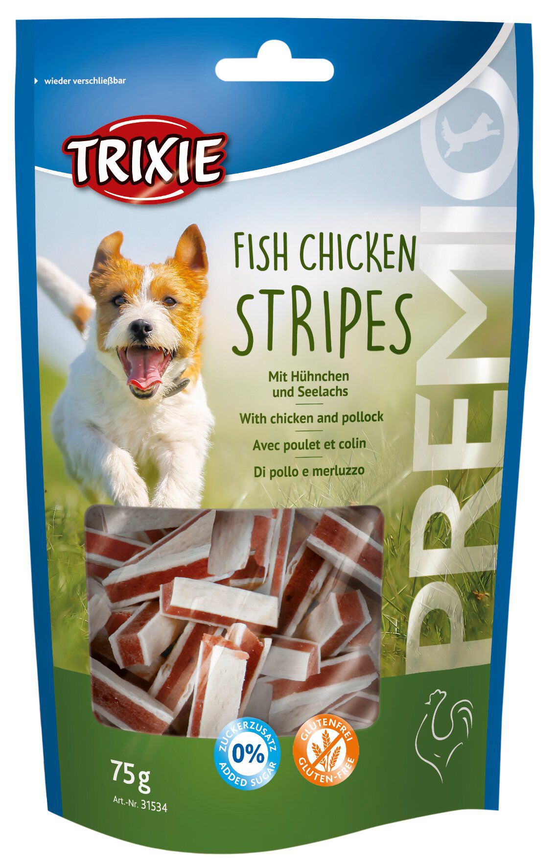 Trixie - PREMIO Fish Chicken Stripes - 75 g Image num&eacute;ro 1
