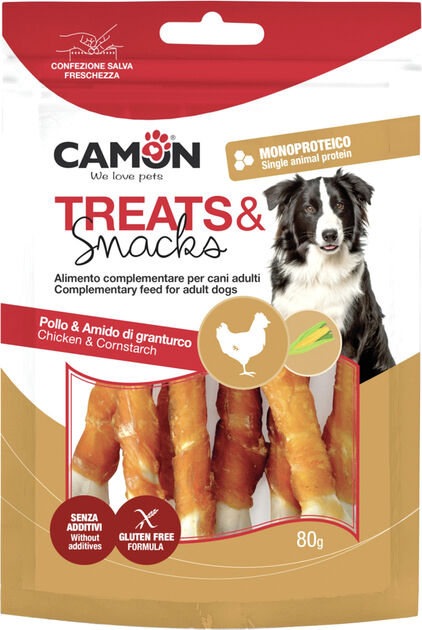 Camon - Friandises Treats & Snacks au Poulet pour Chiens - 80g Image num&eacute;ro 1