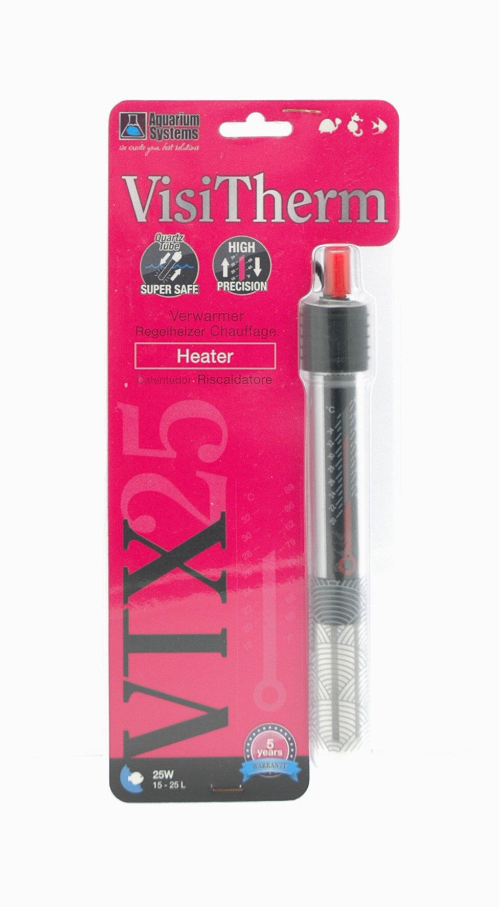 Aquarium Systems - Chauffage VisiTherm VTX pour Aquarium 15L &agrave; 25L - 25W Image num&eacute;ro 2