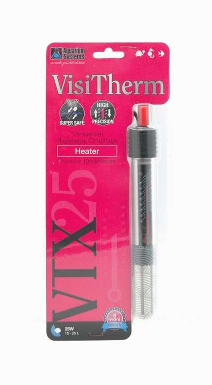 Aquarium Systems - Chauffage VisiTherm VTX pour Aquarium 15L à 25L - 25W Image numéro 2 Aquarium Systems - Chauffage VisiTherm VTX pour Aquarium 15L à 25L - 25W Image numéro 2