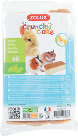 Zolux - Biscuits Crunchy Cake à la Banane et Pomme pour Rongeurs - x6