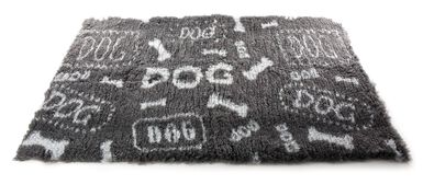 Martin Sellier - Tapis Plat Petbed Dog Gris et Blanc pour Chien