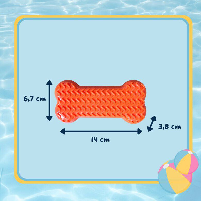 Summer Vibes - Jouet Os Rafra&icirc;chissant pour Chiens - Orange Image num&eacute;ro 4