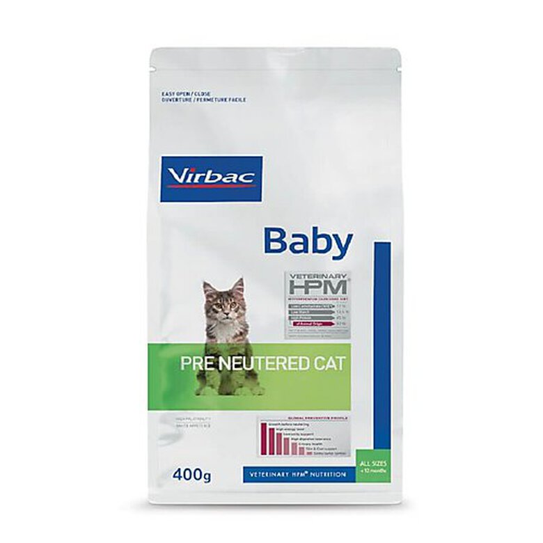 Virbac - Croquettes Veterinary HPM Baby Pre Neutered Cat pour Chatons - 400g image number null