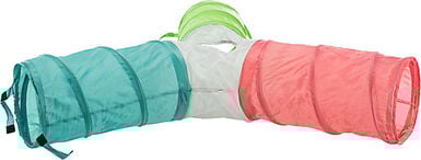Trixie - Tunnel de jeu 4 sorties extensible lapins nains - 3x 18x47 cm