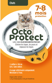 Octoprotect - Collier Antiparasitaire pour Chats - 38cm