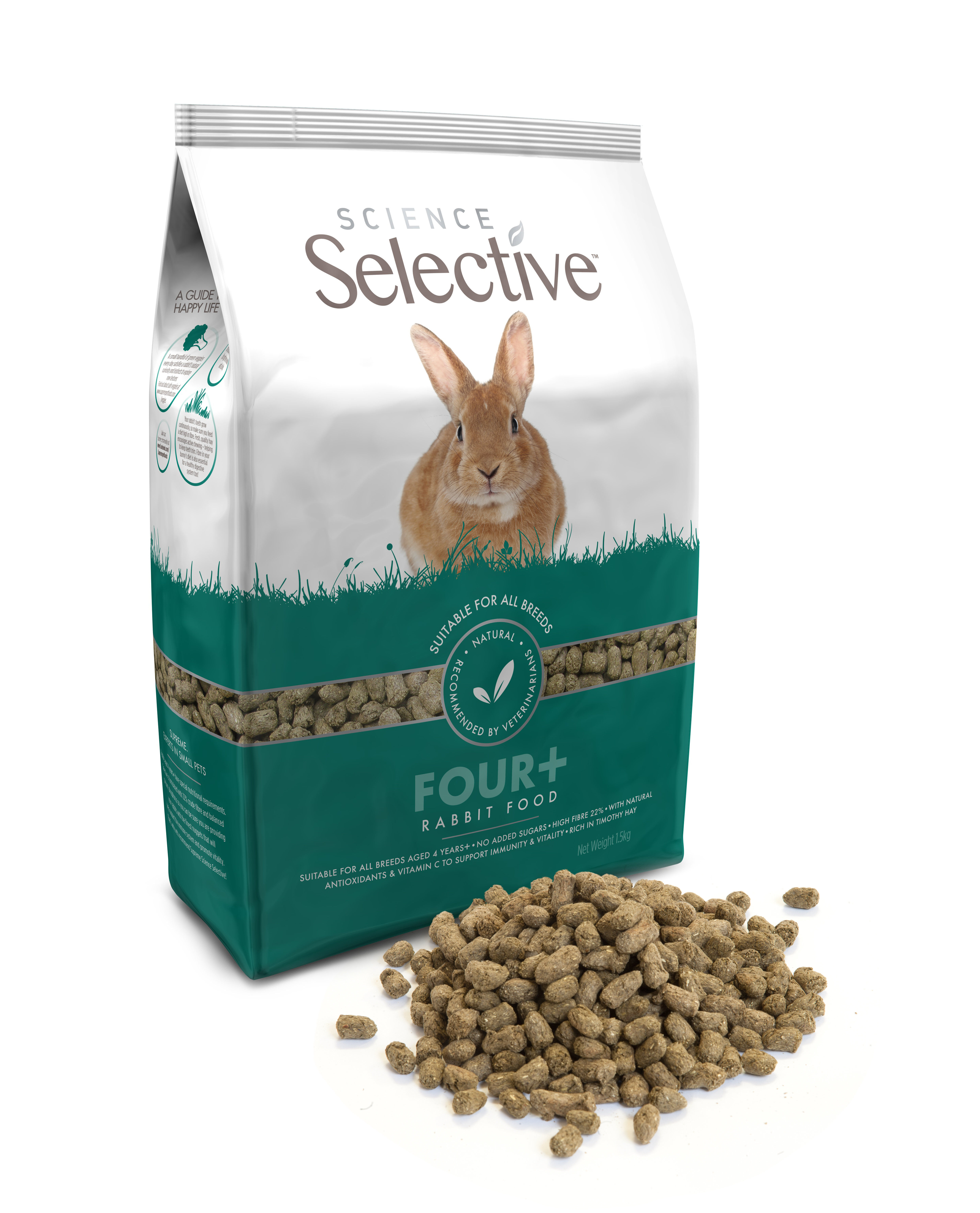 Supreme Science - Aliments Selective +4 pour Lapin - 1,5Kg Image num&eacute;ro 3
