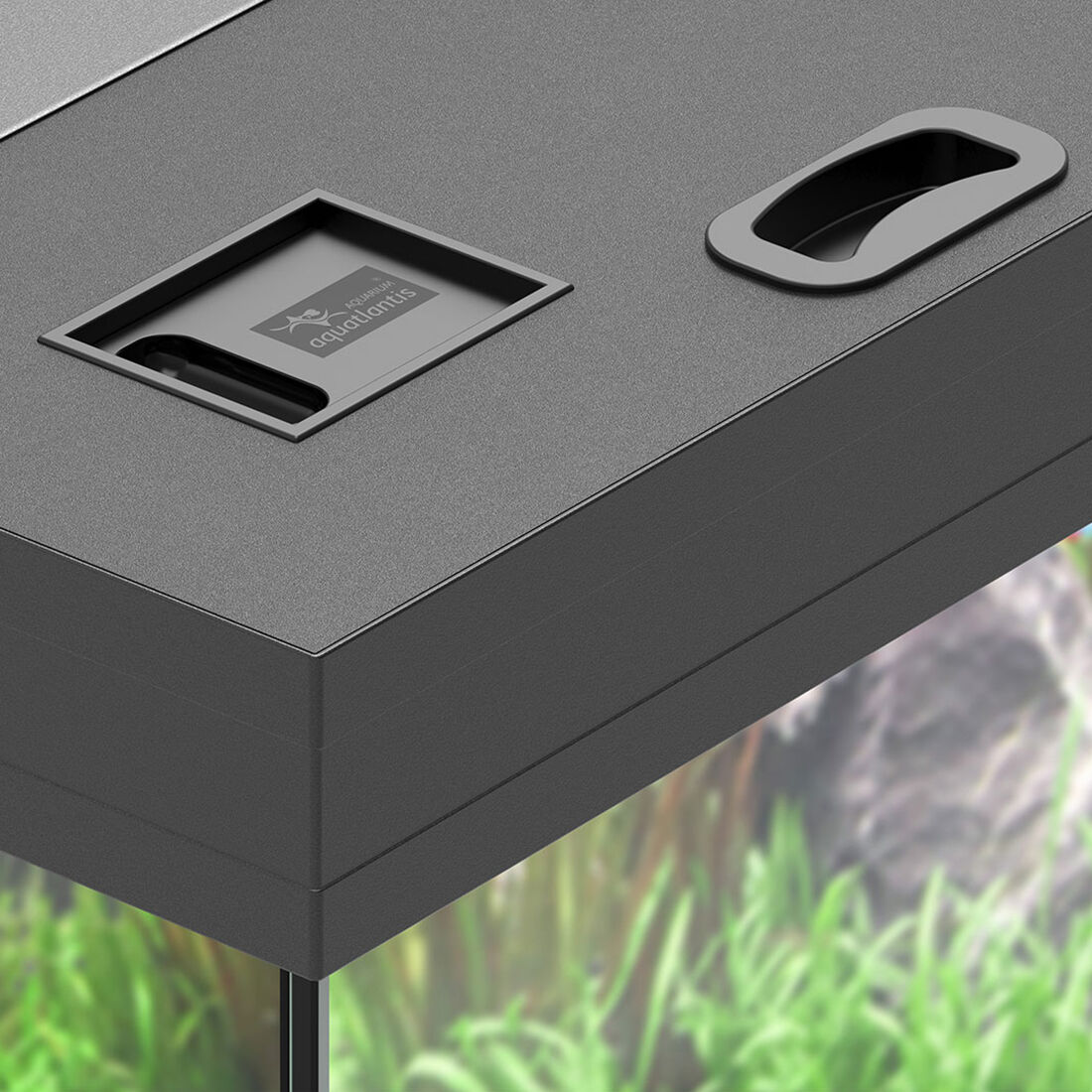 Aquatlantis - Aquarium + Meuble Led &eacute;quip&eacute; AQUA TOWER 96 Noir - 96L Image num&eacute;ro 2