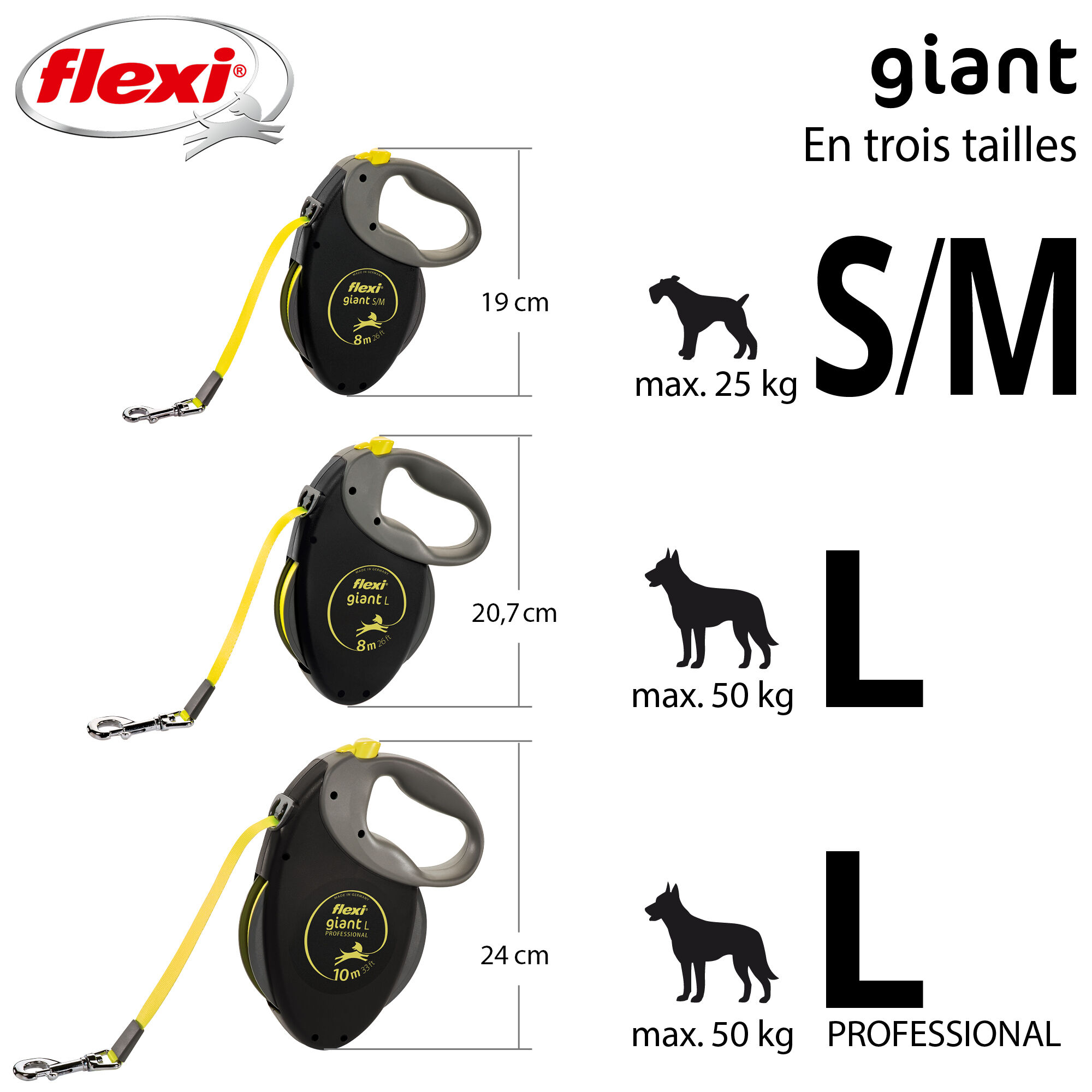 Flexi - Laisse Giant avec Sangle de 8m pour Chien M - Reflect Image num&eacute;ro 7