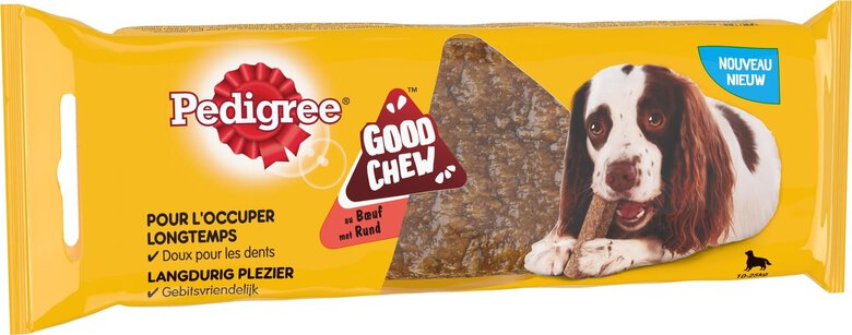 Pedigree - Friandise à Mâcher GOOD CHEW MAXI au Bœuf pour Chien - x1 Image numéro 1 Pedigree - Friandise à Mâcher GOOD CHEW MAXI au Bœuf pour Chien - x1 Image numéro 1