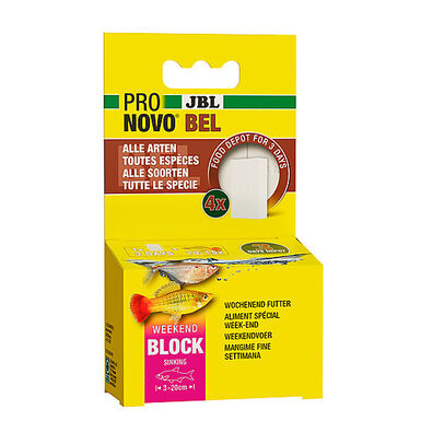 JBL - Aliment Pronovo BEL WEEKEND BLOCK pour Poissons - x4