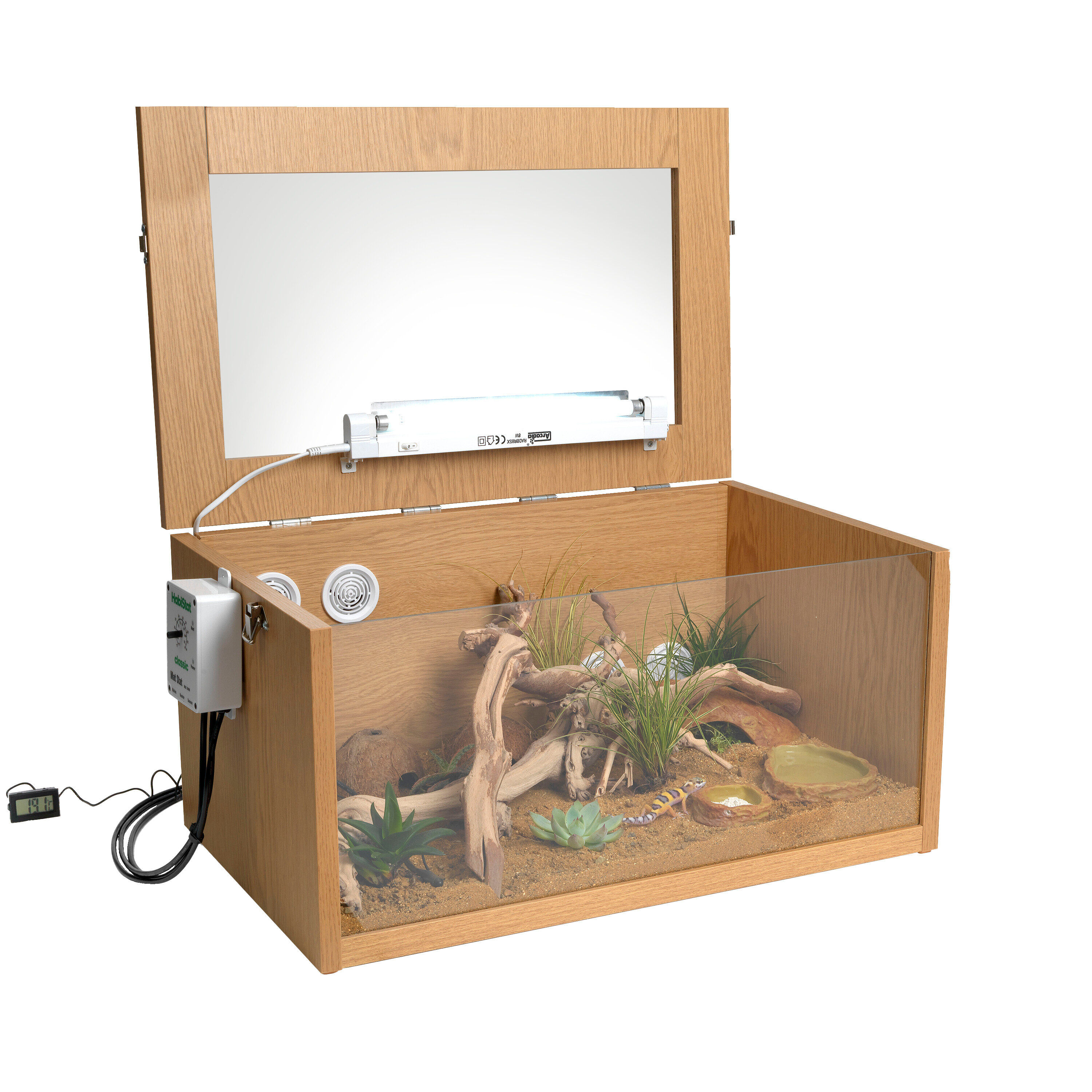 Habistat - Kit Complet HabiStat Snake Starter  Bois Ch&ecirc;ne - 61x38x30cm Image num&eacute;ro 5