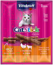 Vitakraft - Friandises Cat Stick Mini à la Dinde pour Chats - x3