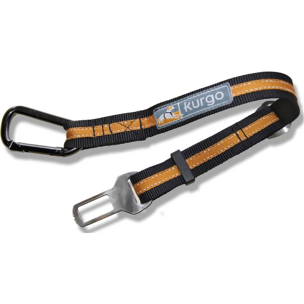 Kurgo - Attache Ceinture de S&eacute;curit&eacute; Voiture Tether pour Chien - Orange Image num&eacute;ro 1