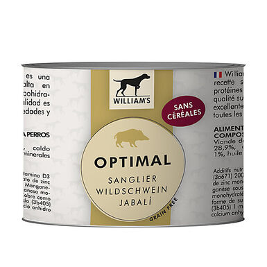 William's - Pâtée OPTIMAL au Sanglier pour Chiens - 200g