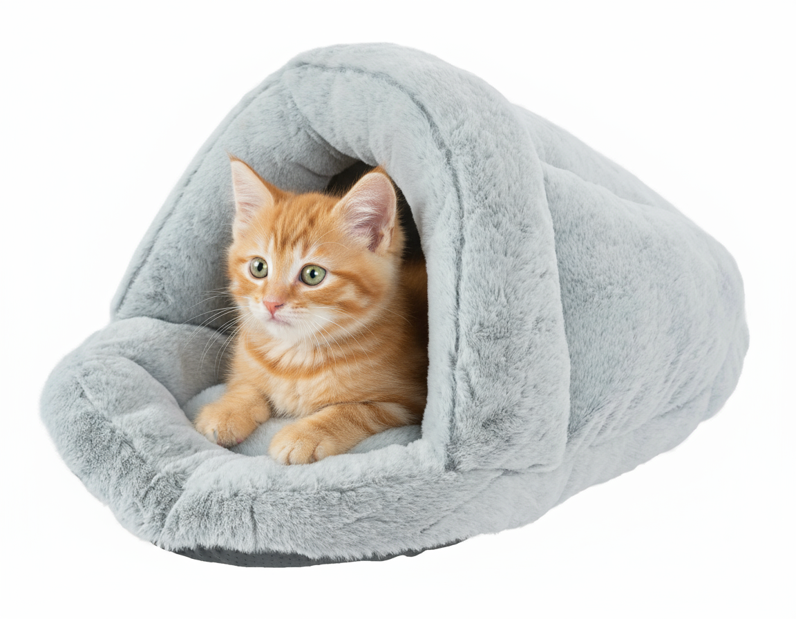 Leeby - Chausson Cachette pour Chats - Gris Image num&eacute;ro 1