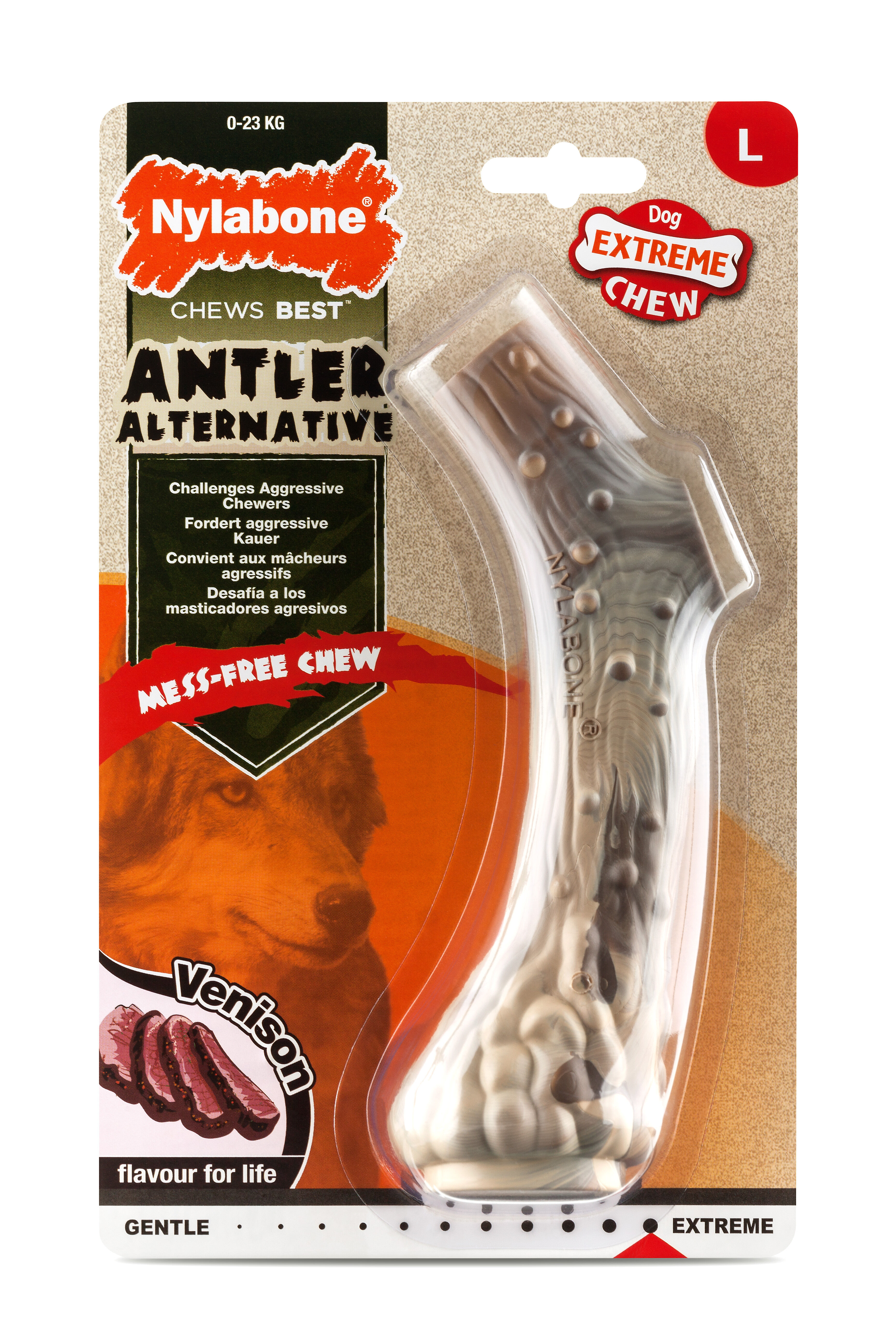 Nylabone - Jouet &agrave; M&acirc;cher Venison Extreme Antler Chew - L Image num&eacute;ro 1