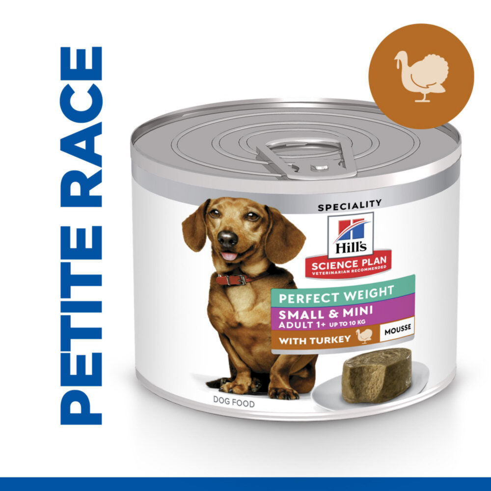 Hill&rsquo;s Science Plan Perfect Weight Adult Small&Mini Mousse Chien Adulte Petite Race Dinde,  - 200g Image num&eacute;ro 2