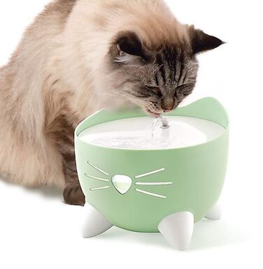 Fontaine à eau pour chat blanche et verte Cat-it Flower - 3 L