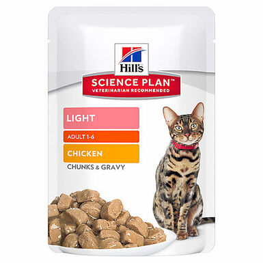 Hill's Science Plan - Sachets Light Multipack pour Chat - 12x85g