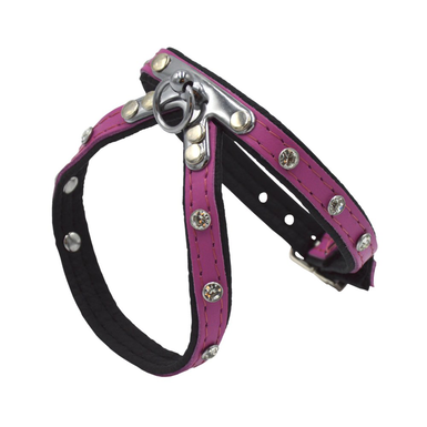 Comme Un Roi - Harnais Cuir So Funky Rose pour Chien