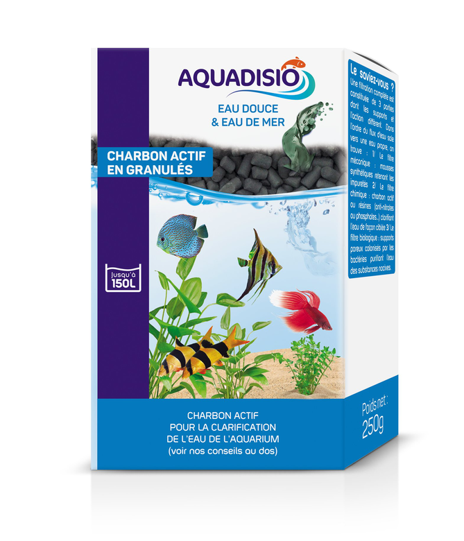 Aquadisio - Filtration de Charbon Actif pour Aquarium - 250g Image numéro 1 Aquadisio - Filtration de Charbon Actif pour Aquarium - 250g Image numéro 1