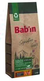 Bab'in - Croquettes sans Céréales au Poulet pour Chat Grandes Races Stérilisés