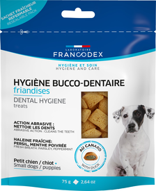 Francodex - Friandises Hygiène Bucco-Dentaire pour Chiots et Petits Chiens - 75g