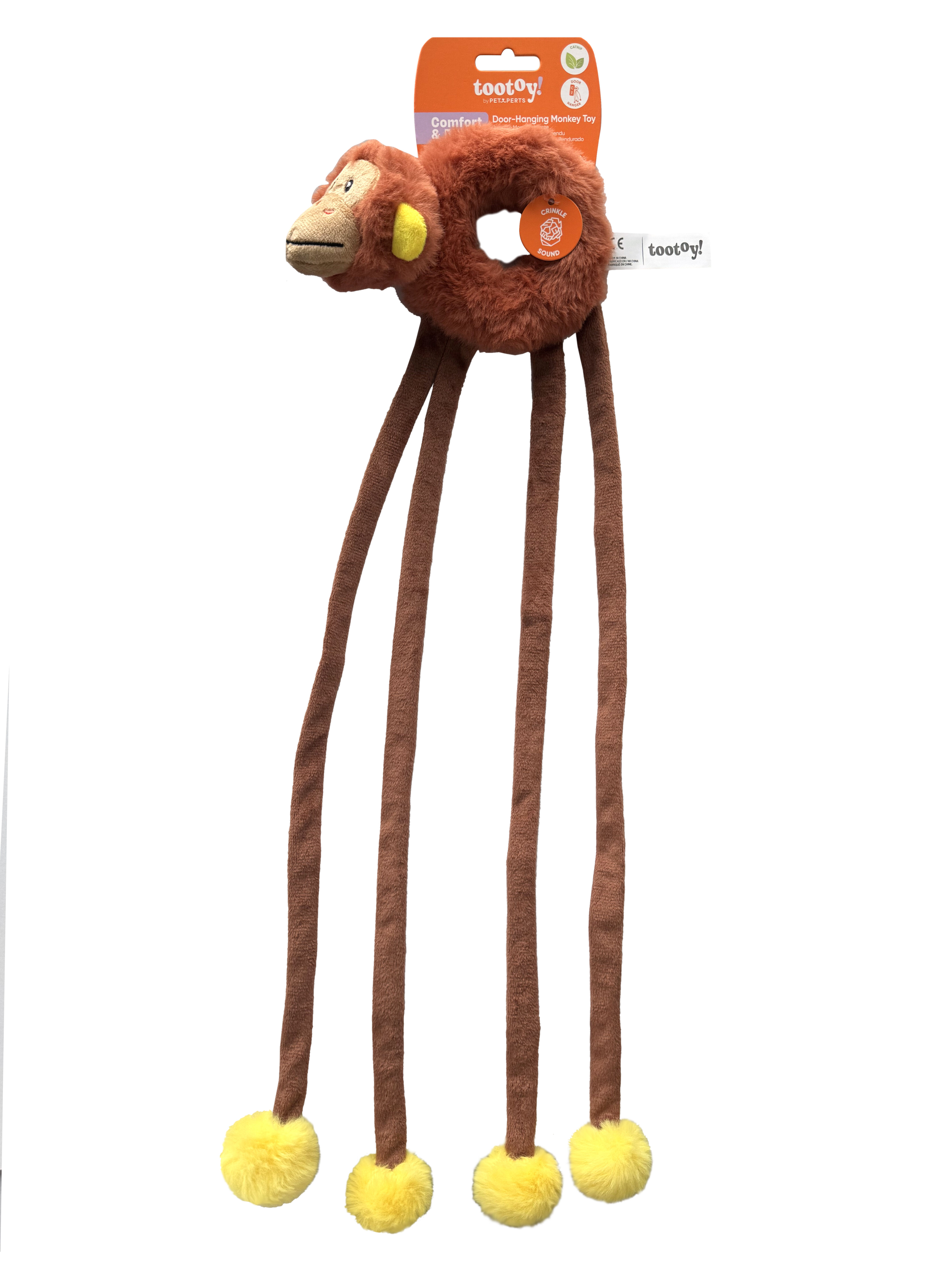 Tootoy! - Jouet de Porte Singe Suspendu pour Chats - 56cm Image num&eacute;ro 2