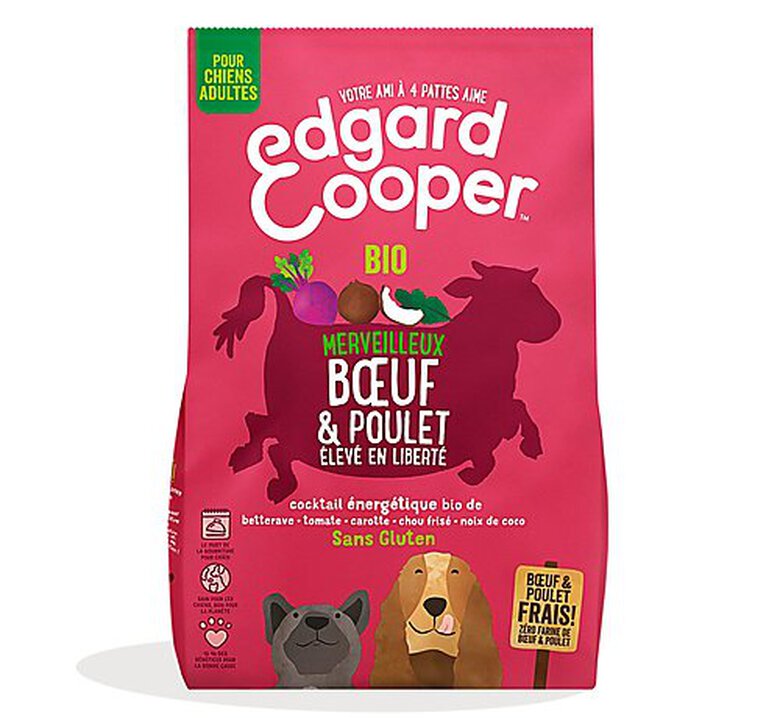 Edgard & Cooper - Croquettes BIO au Bœuf et Poulet pour Chien - 2,5Kg image number null