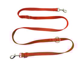 Gotoo - Laisse Essentials Multi Position Rouge pour Chien