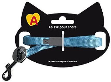 Animalis - Laisse Basic de 1,2m pour Chat - Bleu