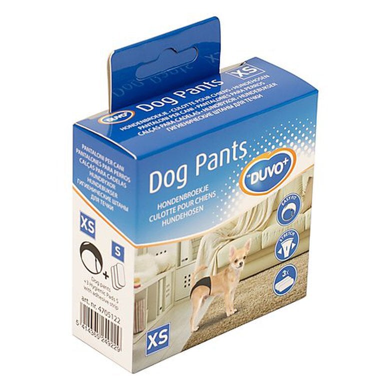 Duvoplus - Culotte Hygiénique Noir pour Chien - XS Image numéro 1 Duvoplus - Culotte Hygiénique Noir pour Chien - XS Image numéro 1