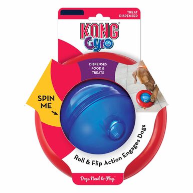 KONG - Jouet Distributeur Gyro pour Chiens - S