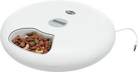 Trixie - Distributeur Automatique De Nourriture Tx5+1, 6 × 0,18 L/Ø 32 × 8 cm, Blanc