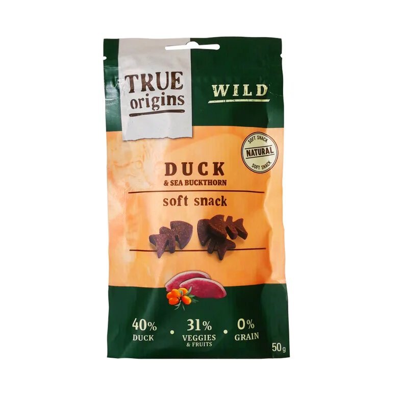 True Origins Wild - Friandises Soft au Canard pour Chats - 50g Image numéro 1 True Origins Wild - Friandises Soft au Canard pour Chats - 50g Image numéro 1