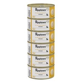 Applaws - Boites Multipack Mousse Blanc de Poulet pour Chats - 6x70g