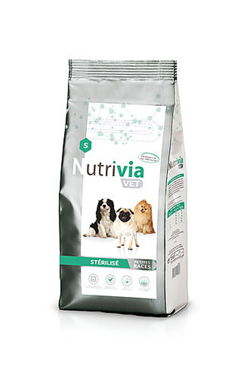Nutrivia Vet - Croquettes Stérilisé pour Chien de Petites Races - 3Kg Image numéro 1 Nutrivia Vet - Croquettes Stérilisé pour Chien de Petites Races - 3Kg Image numéro 1