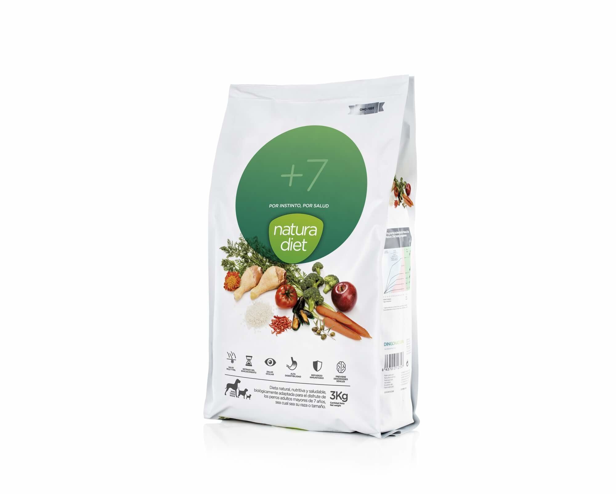 Natura Diet - Croquettes +7 Poulet pour Chien Senior - 3Kg Image num&eacute;ro 1
