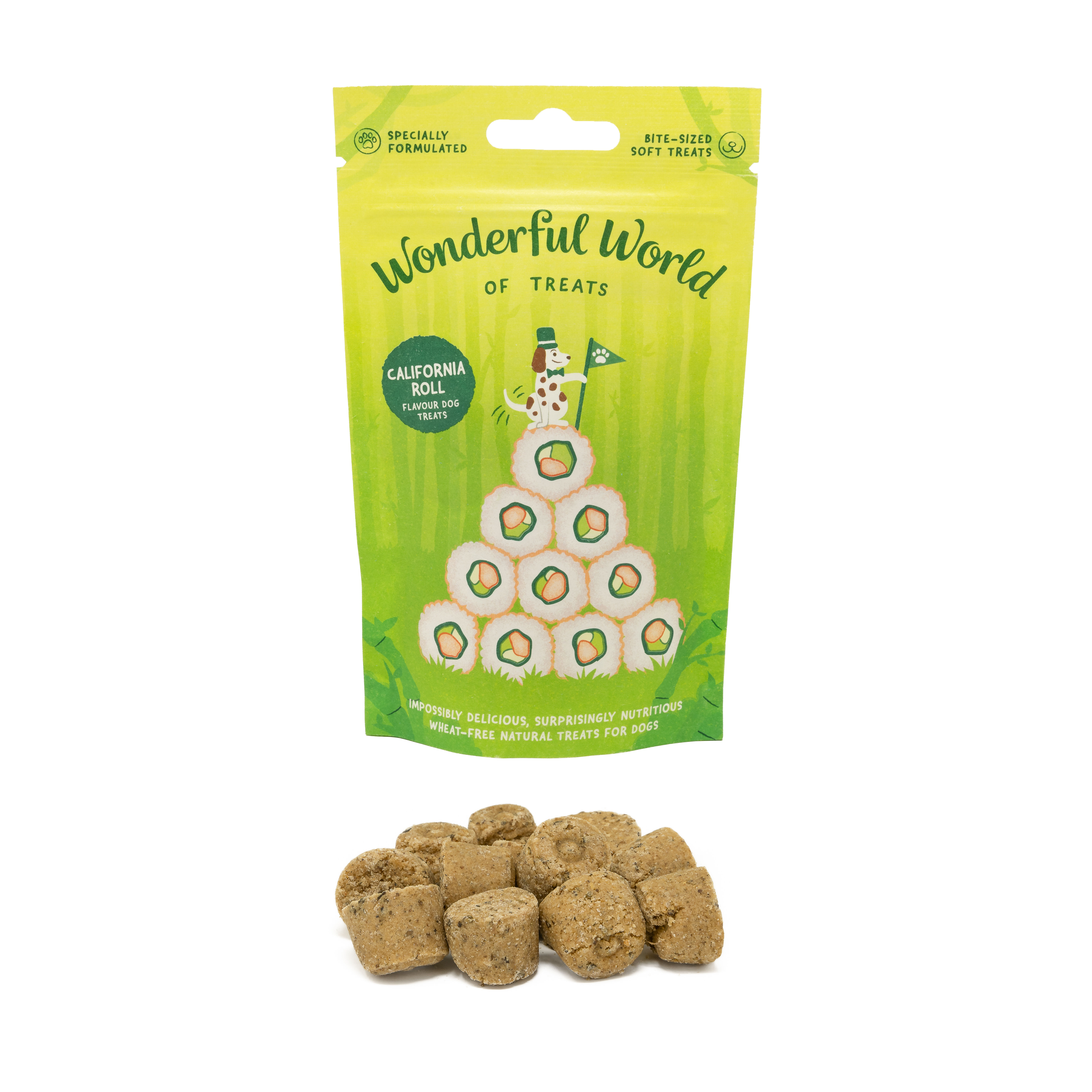 Wonderful World - Friandises California Roll Fruits de Mer pour Chiens - 50g Image num&eacute;ro 1