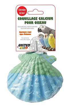 United Bird - Coquillage en Calcium à Suspendre pour Oiseaux