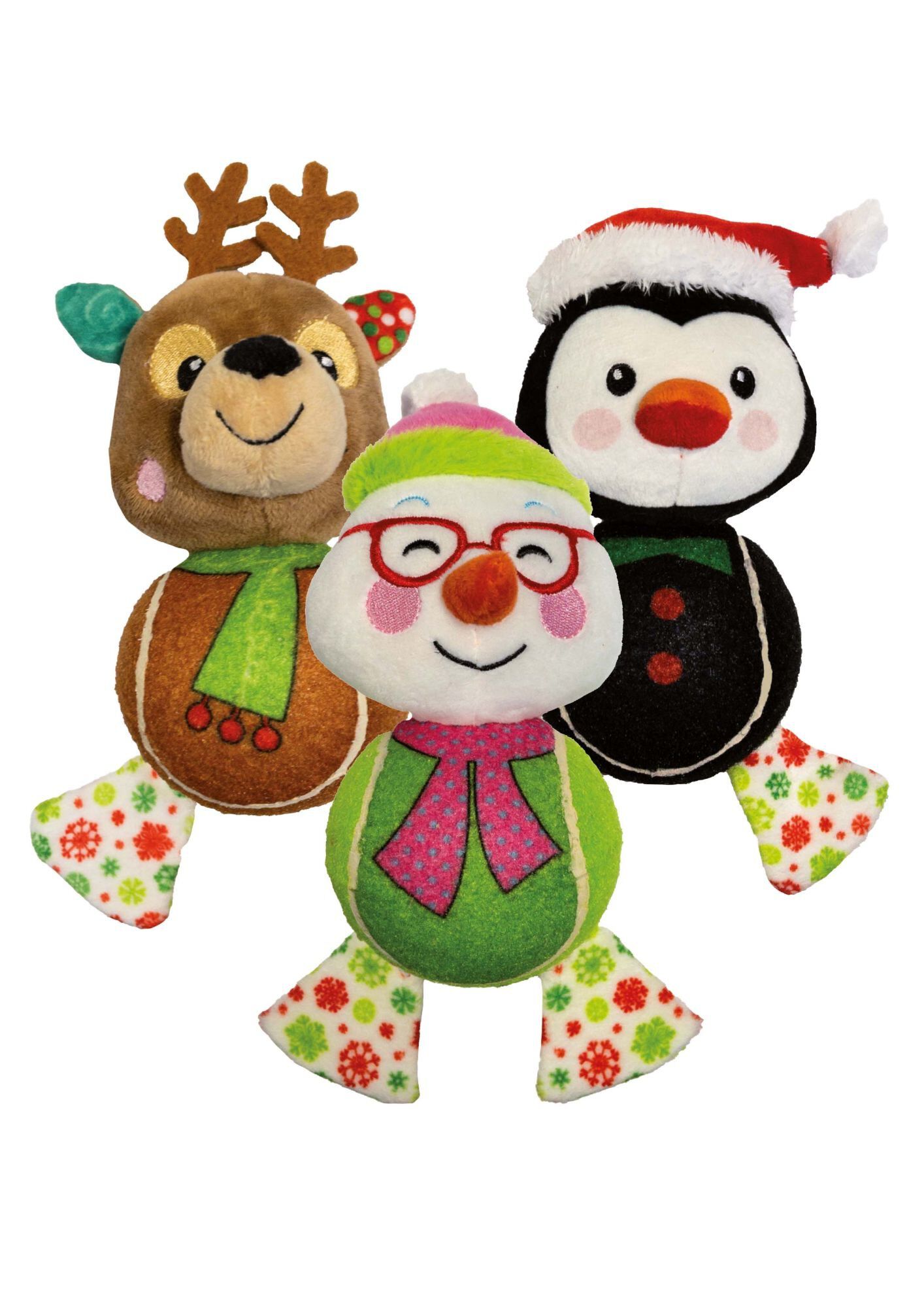 Croci - Jouet Balle Peluche No&euml;l pour Chien - 19cm Image num&eacute;ro 1