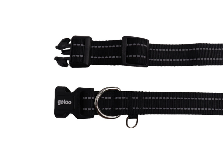 Gotoo  - Collier Essentials en Nylon Premium Noir pour Chien - XS Image numéro 2 Gotoo  - Collier Essentials en Nylon Premium Noir pour Chien - XS Image numéro 2